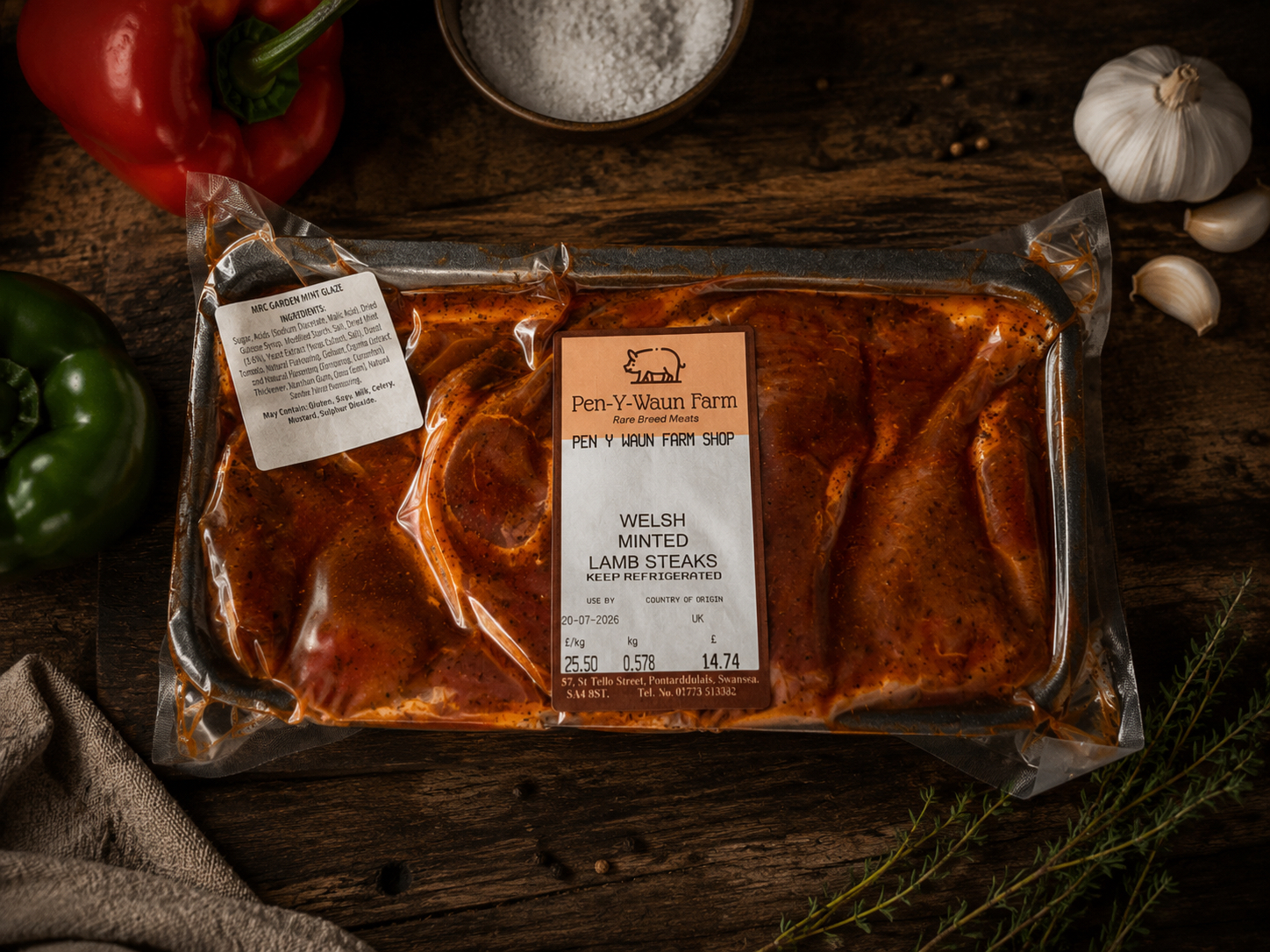 Welsh Minted Lamb Steaks